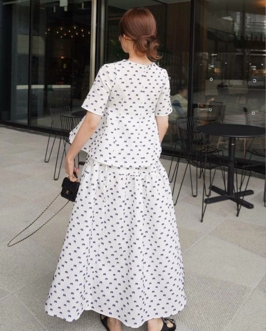限定値下！heyon へヨンjacquard skirt \"tsubutsubu