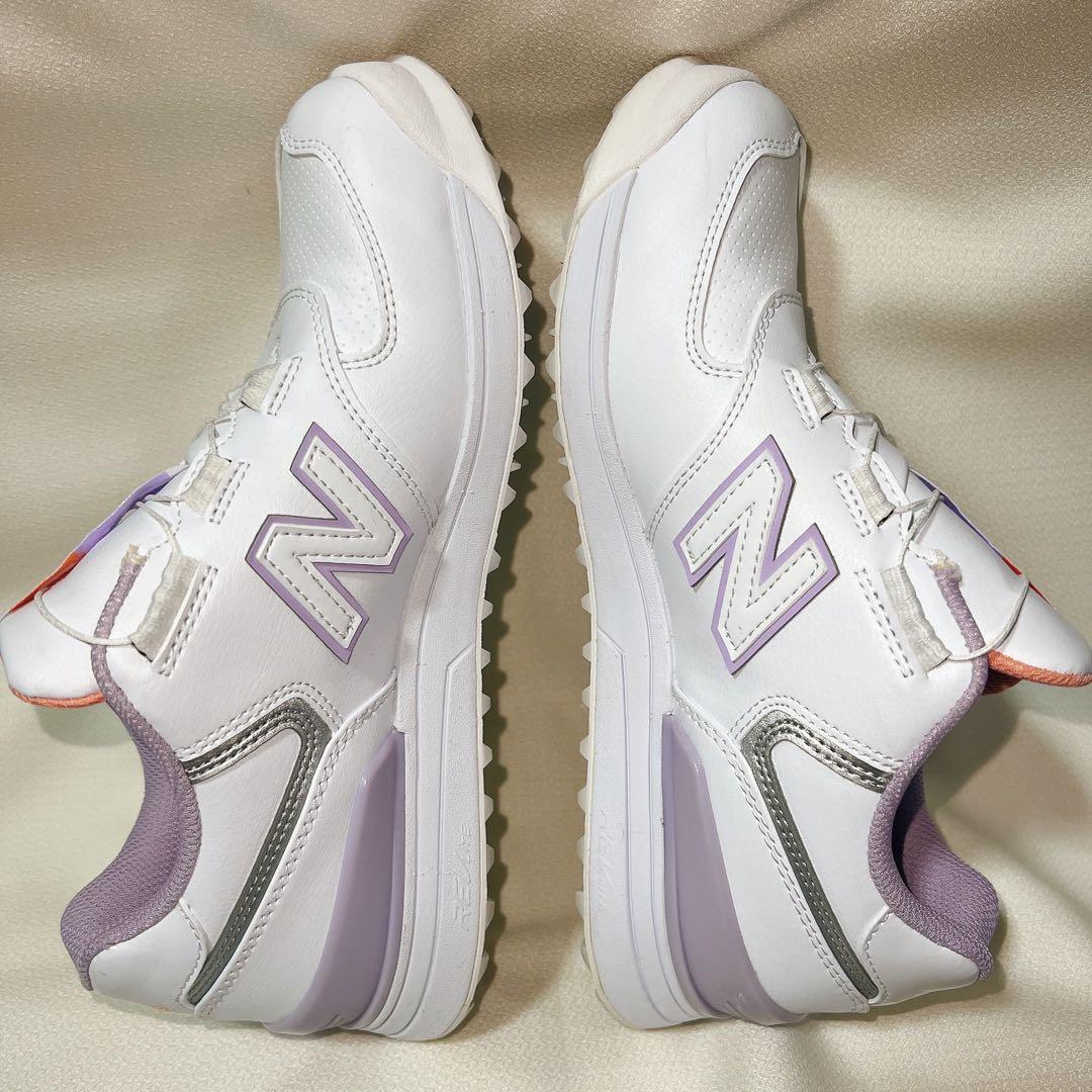 【美品】New Balance 574 ゴルフシューズ 23.5cm