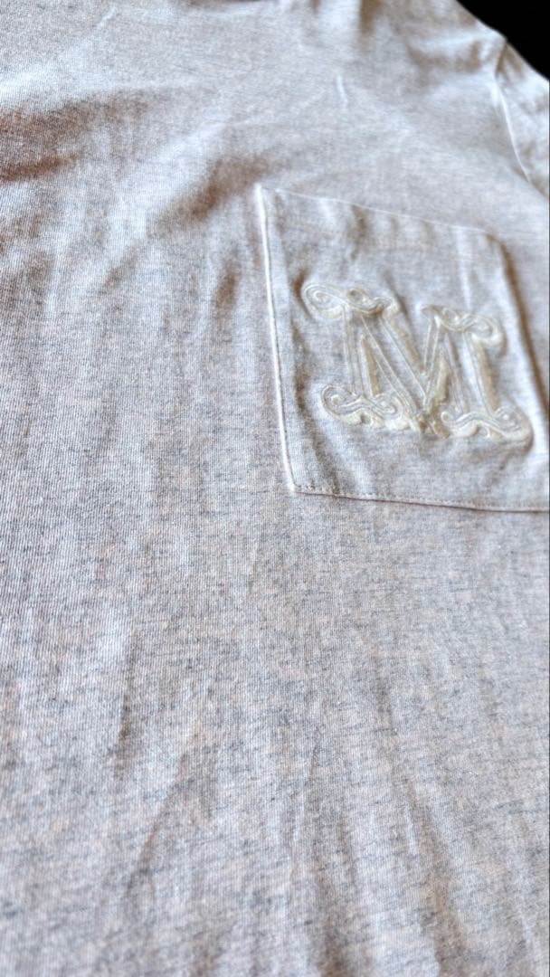 MAX MARA ライトピンク 半袖Tシャツ M刺繍　　美品