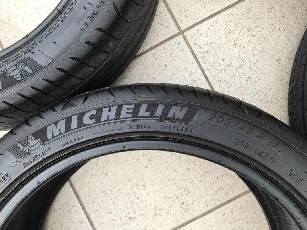【送料無料】美品バリ山 ミシュラン PRIMACY4 205/45R17×2本①