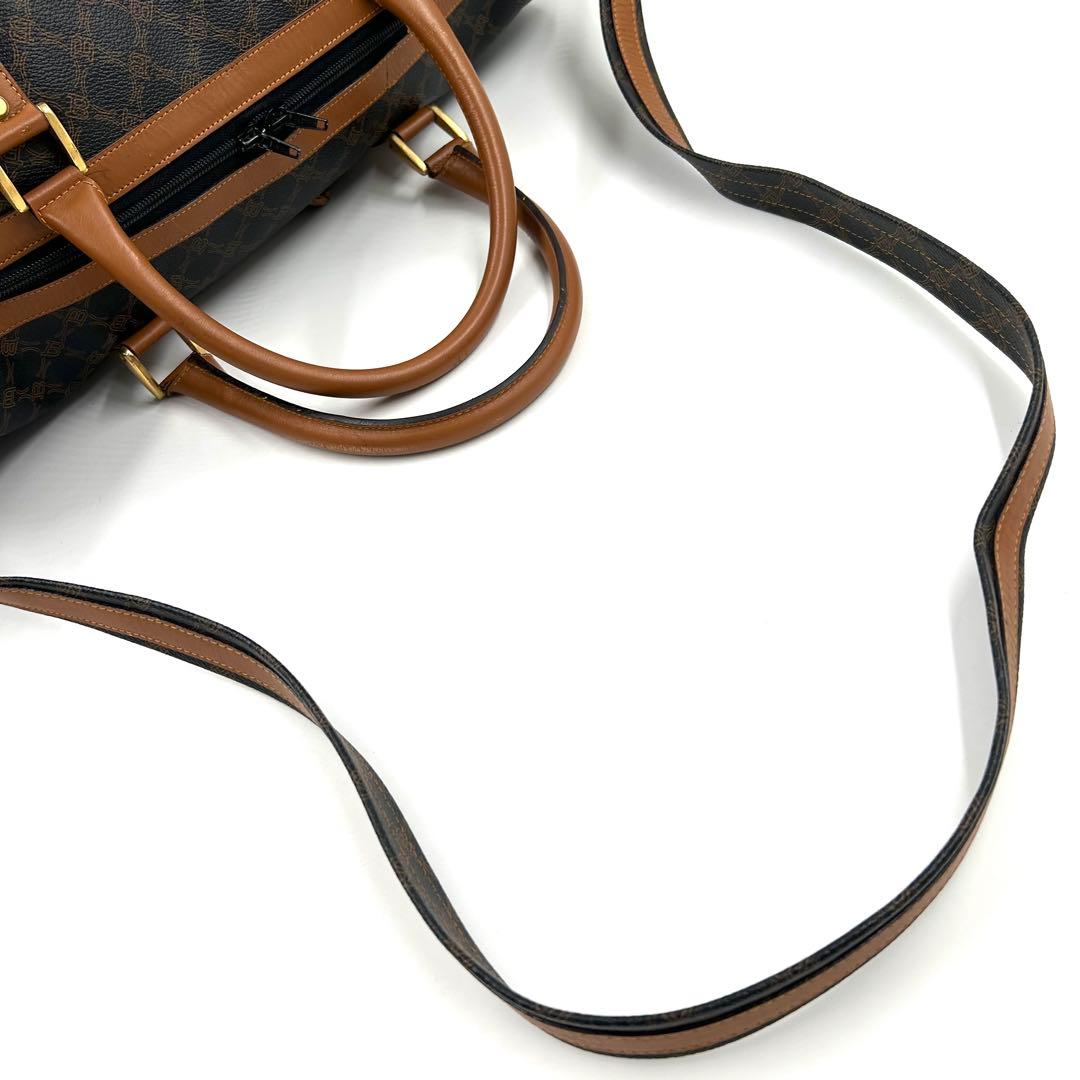 BALLY 454 ボストンバッグ 2way 斜め掛け PVCレザー ブラック