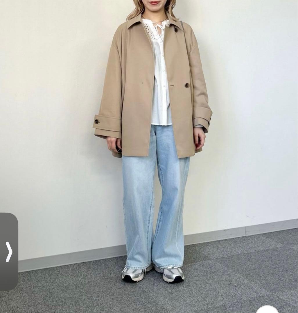 新品！グリーンレーベルリラクシング⭐︎テントライン ミドル コート 撥水 ベージュ