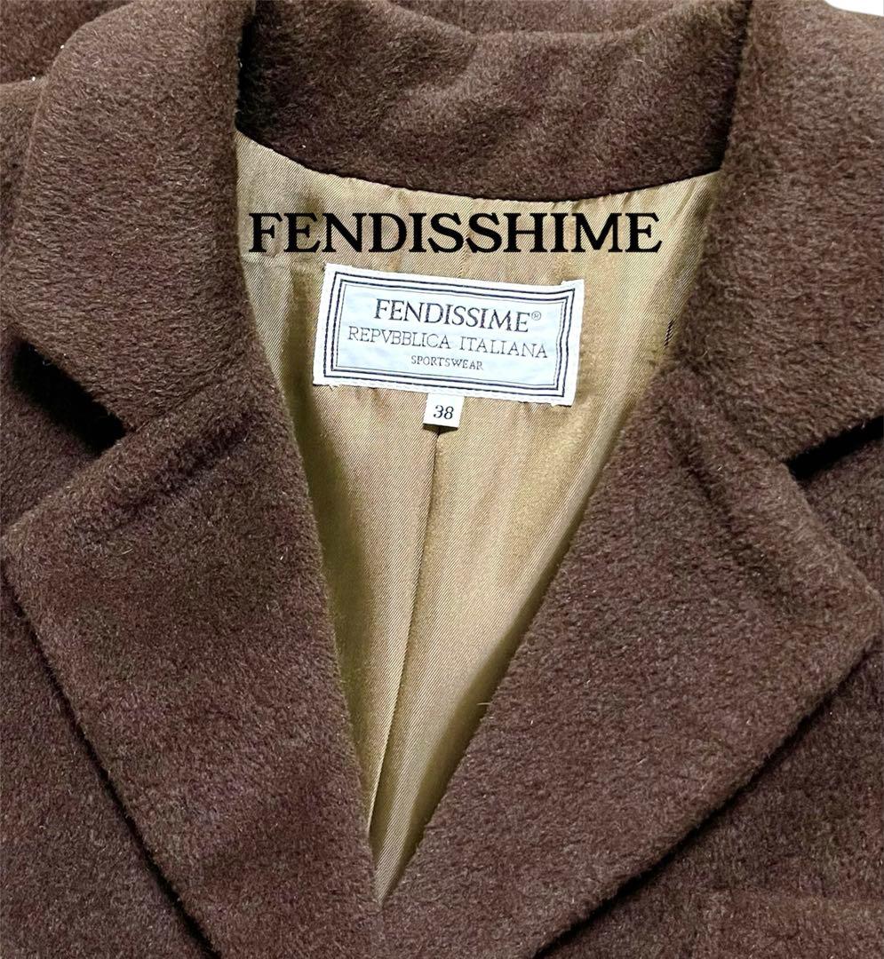 【希少】FENDISSIME イタリア製 ウール100% ロングコート