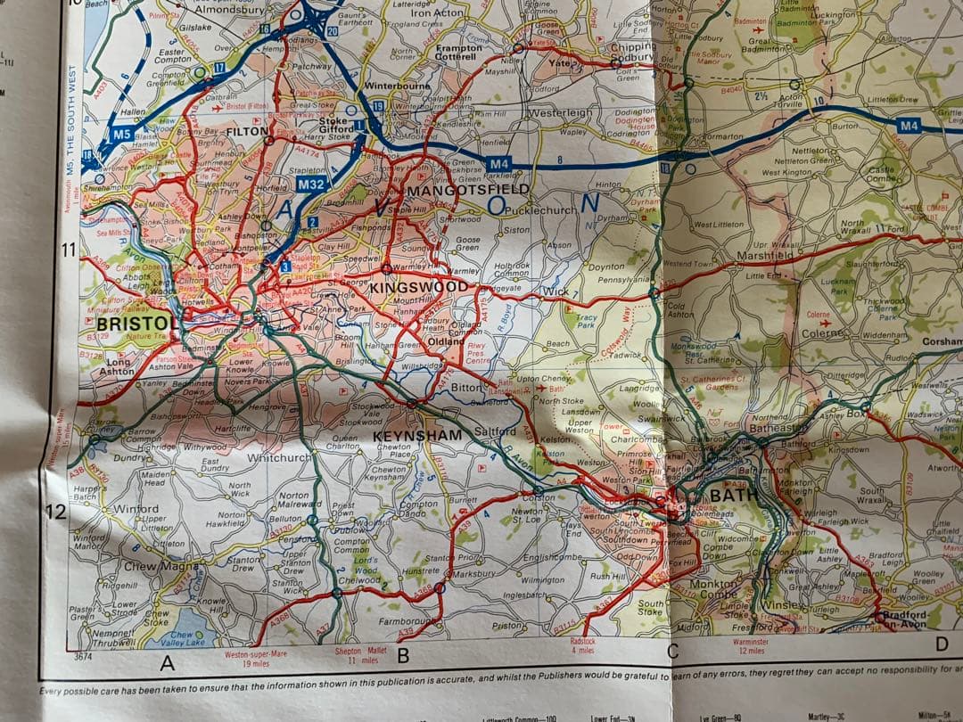 英国コッツウォルズAZ地域地図 詳細地図 希少