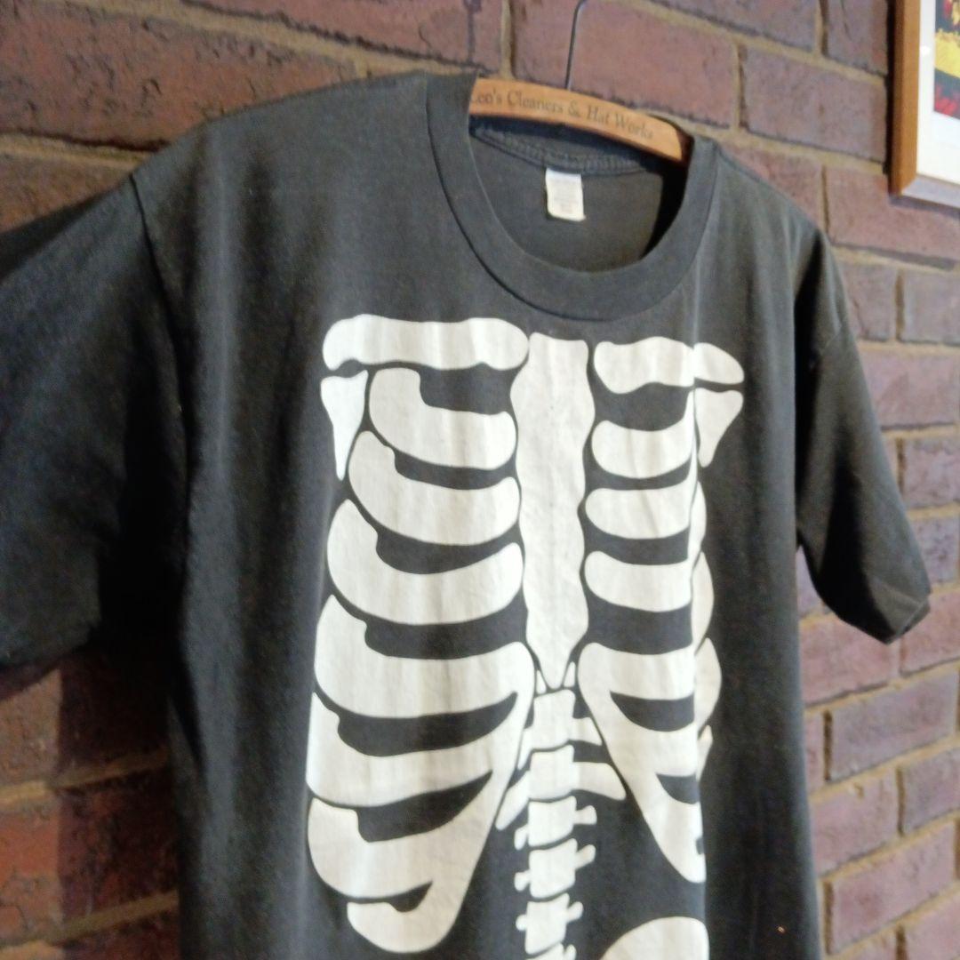 80s スカル ボーン 骨 Tシャツ ビンテージ vintage 古着 シングル