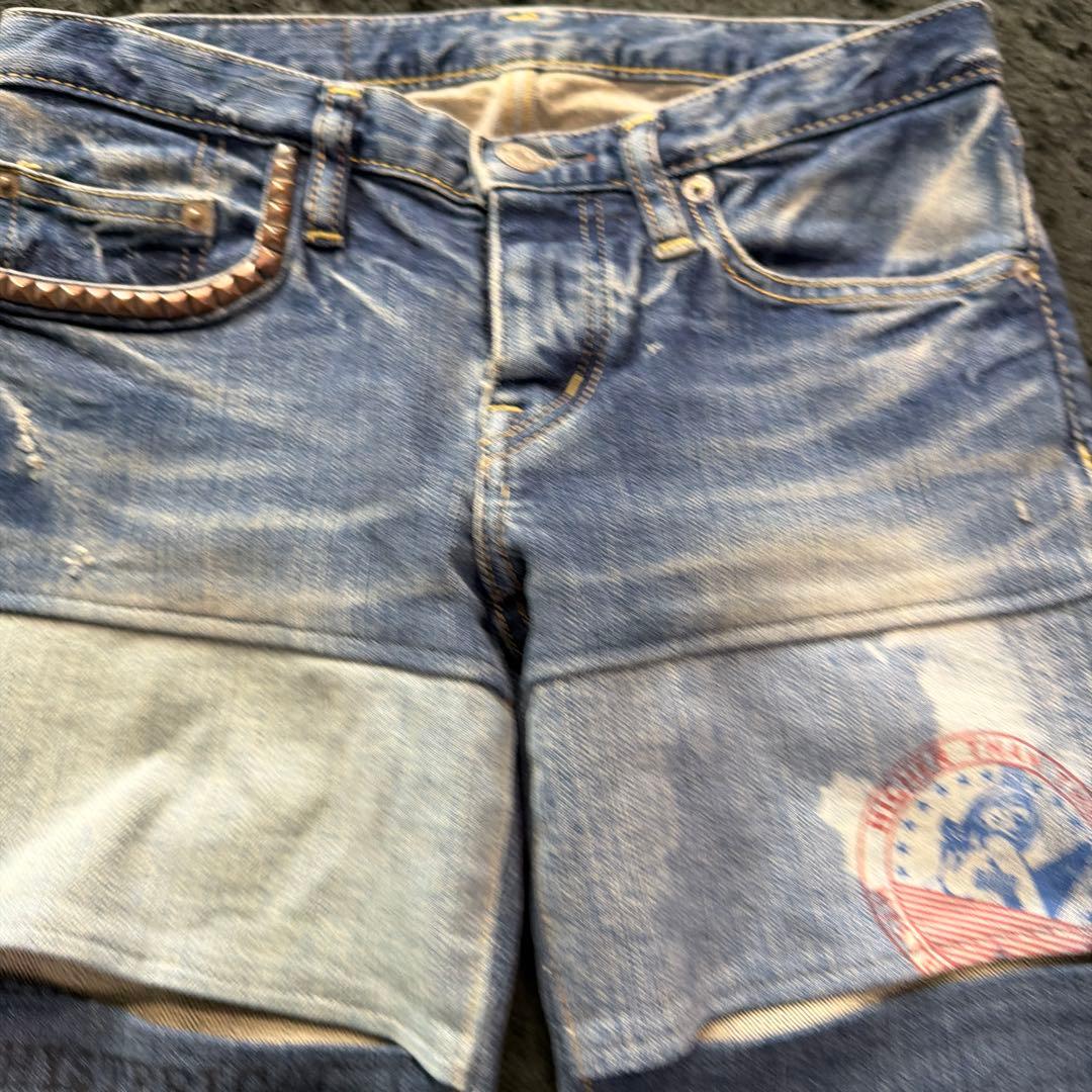 HYSTERIC GLAMOUR パッチワークデニム バンテージ風 ヒス Y2K