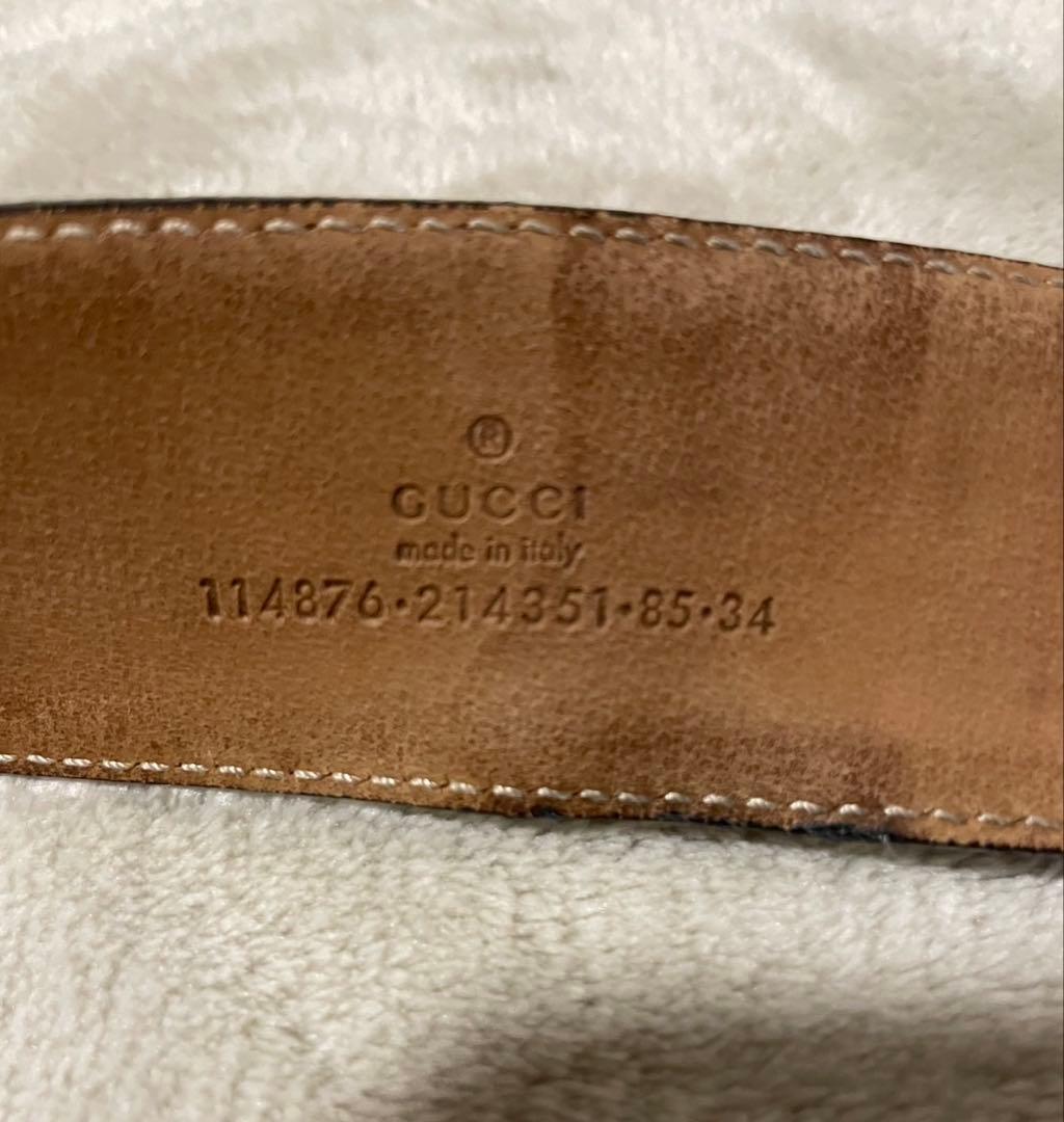 Gucci ブラック ベルト GGロゴ