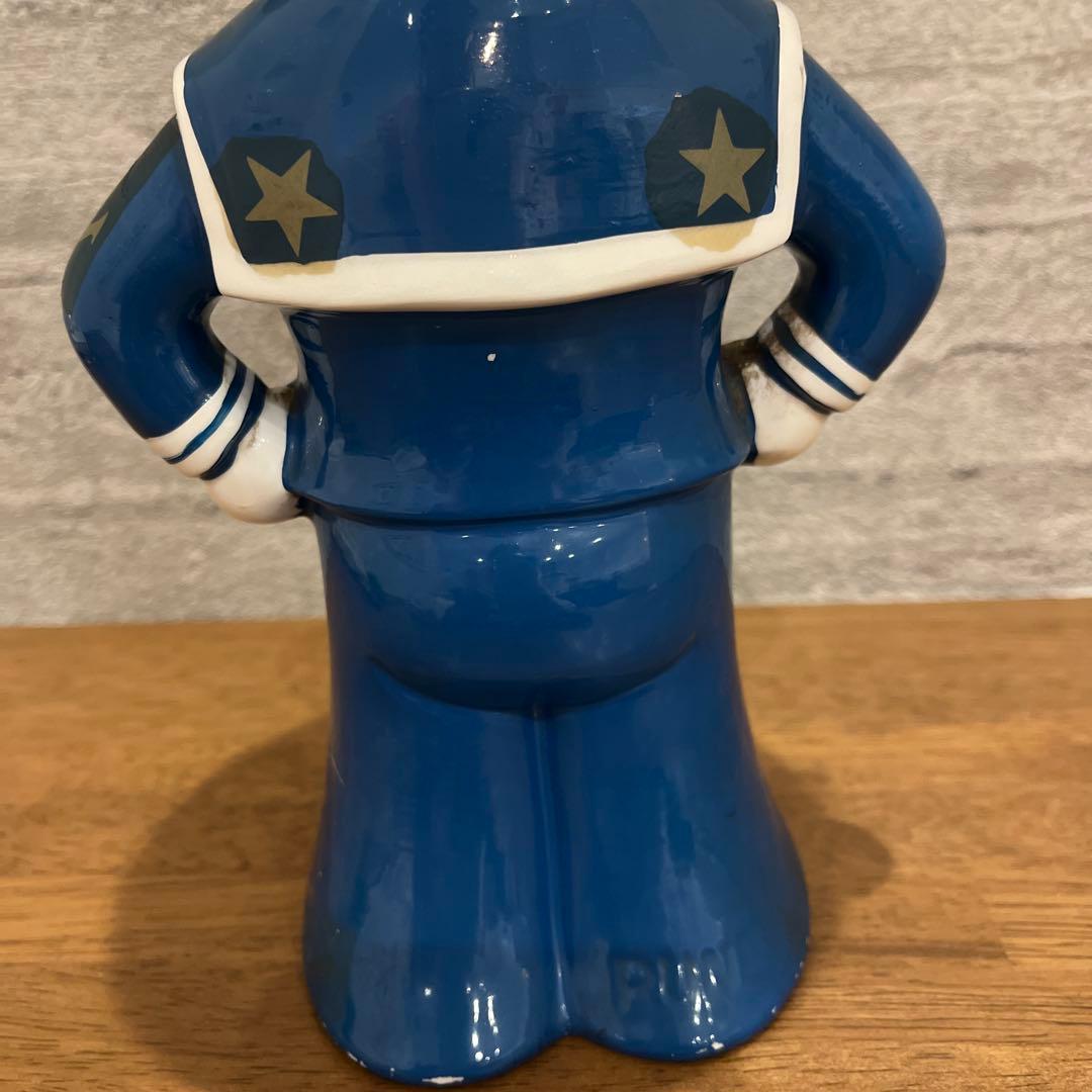 内藤ルネ 水平 陶器 貯金箱 置物 RUNE レトロ レア物★AK9