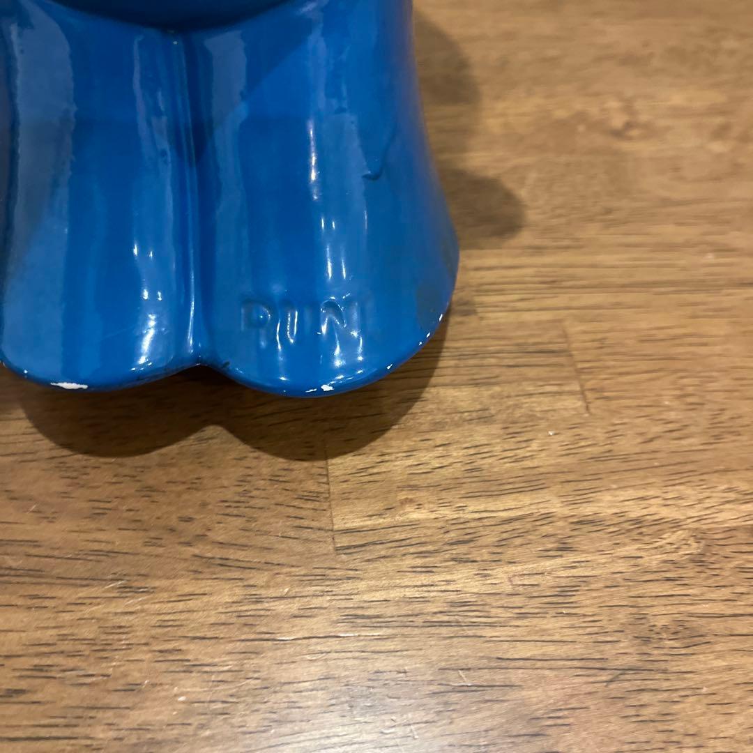 内藤ルネ 水平 陶器 貯金箱 置物 RUNE レトロ レア物★AK9