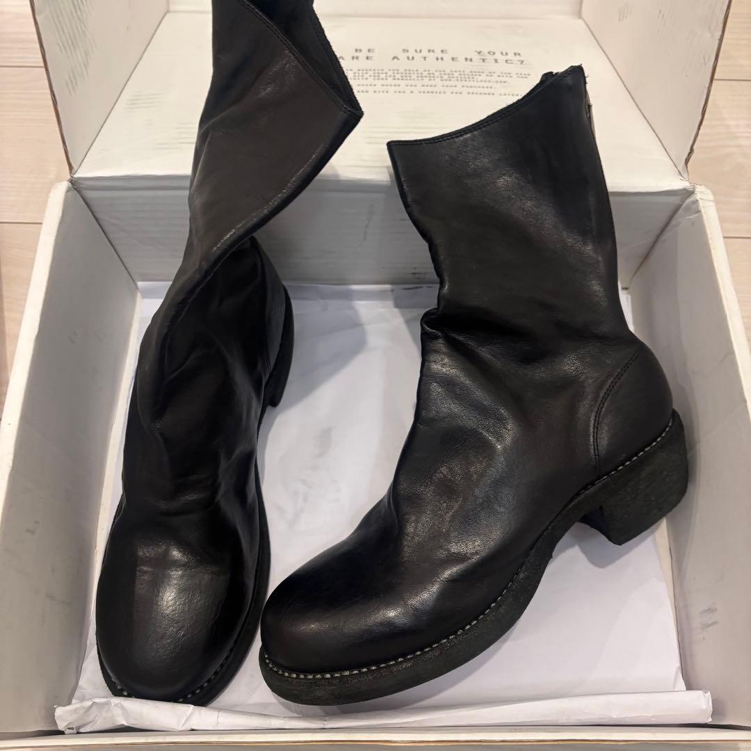 新品　Guidi バッグジップブーツ 788Z 38.5 ブラック