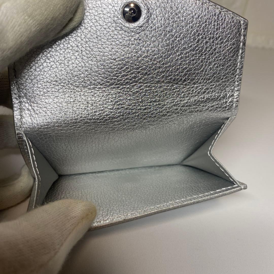 超美品 LOUIS VUITTON ロックミニ シルバー 財布 ミニウォレット