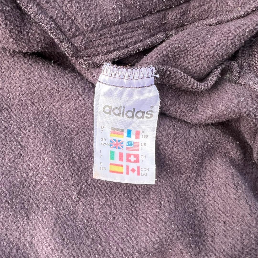 90s adidas ジップジャケット 八の字ジップ