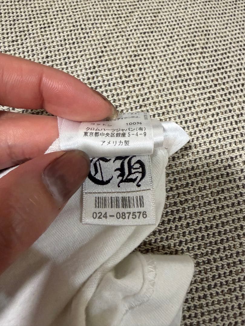 Chrome Hearts クロムハーツ FOTI Tシャツ 白　Lサイズ