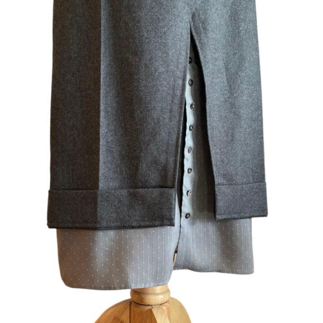 【IRENE】 Tuxedo Maxi Skirt