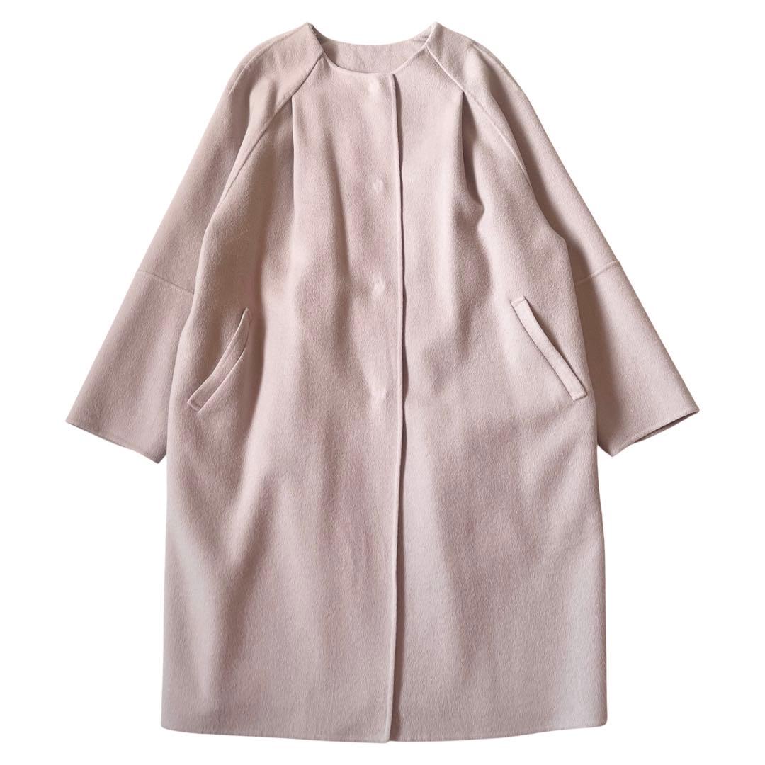 美品 ADORE アンゴラミックス リバーコート 定価10.1万 ロングコートM