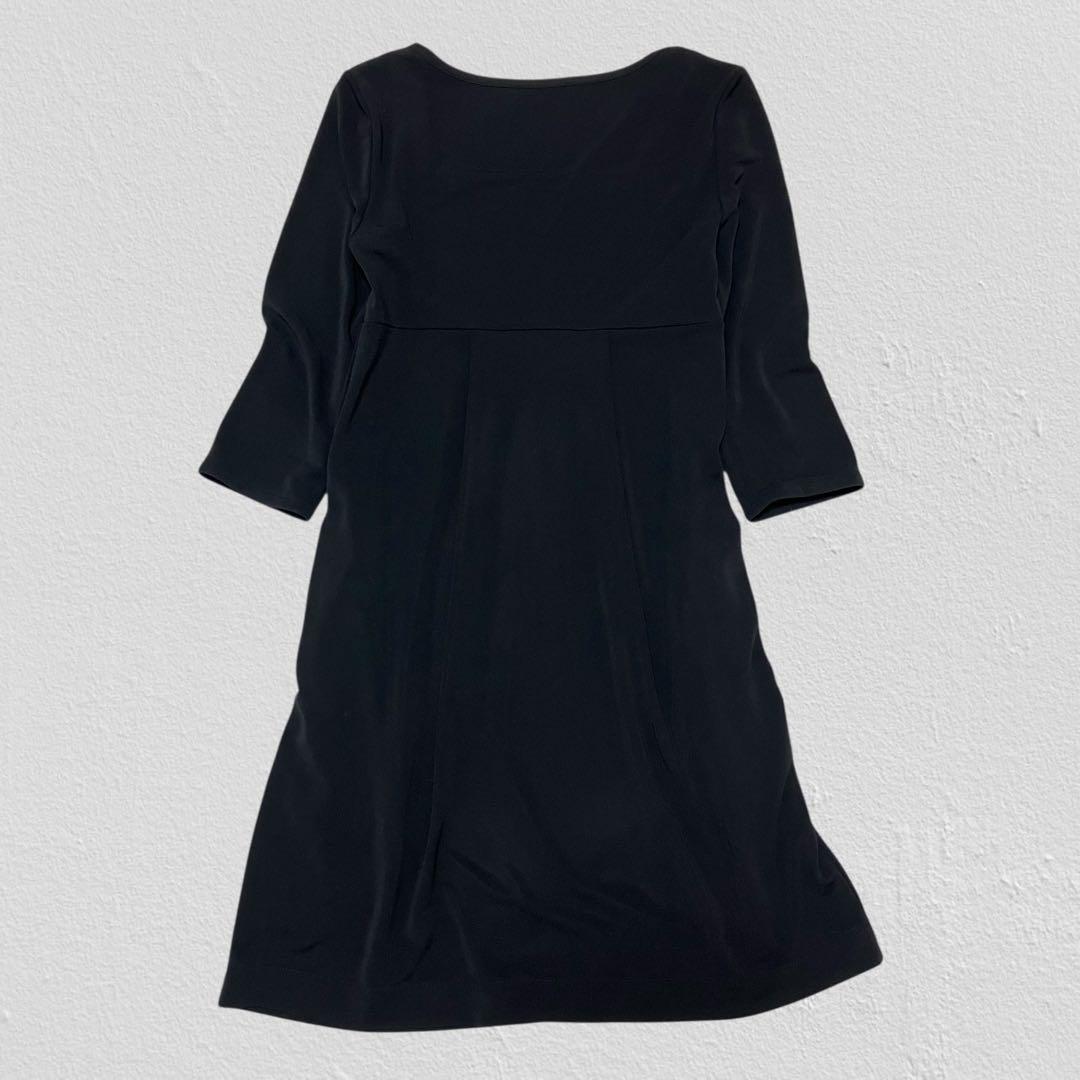 FOXEY NEW YORK♡5分袖スクエアネックフォーマルひざ丈ワンピース　M