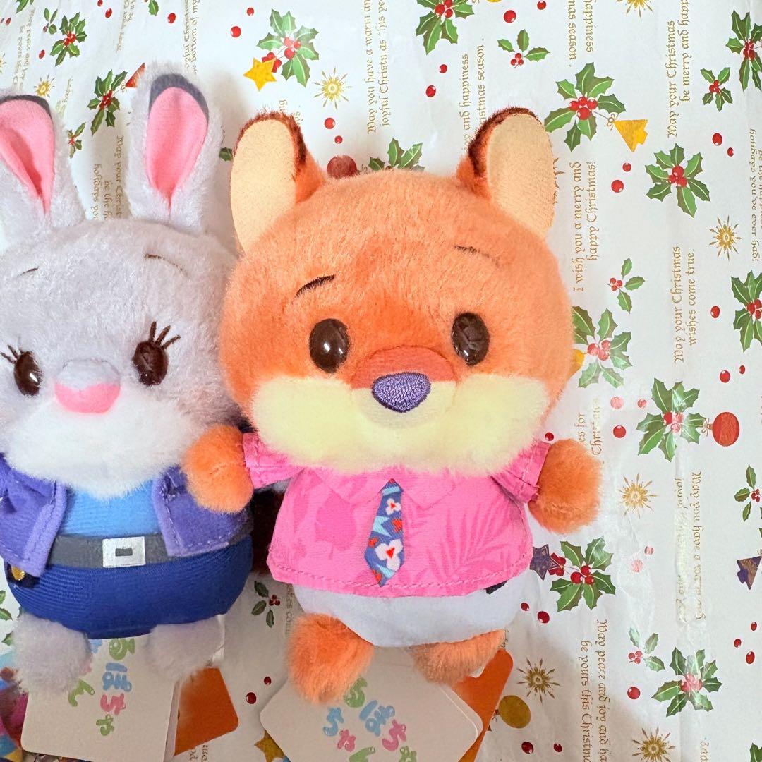 ズートピア　うるぽちゃちゃん　ジュディ　ニック　ぬいぐるみ