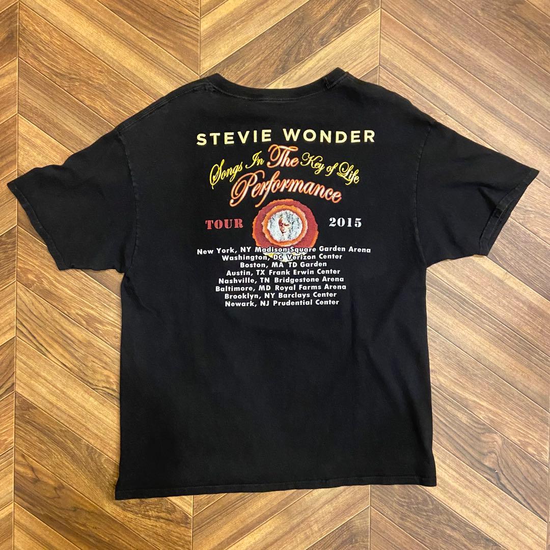 Stevie Wonder スティービーワンダー 2015 ブラック 黒 L