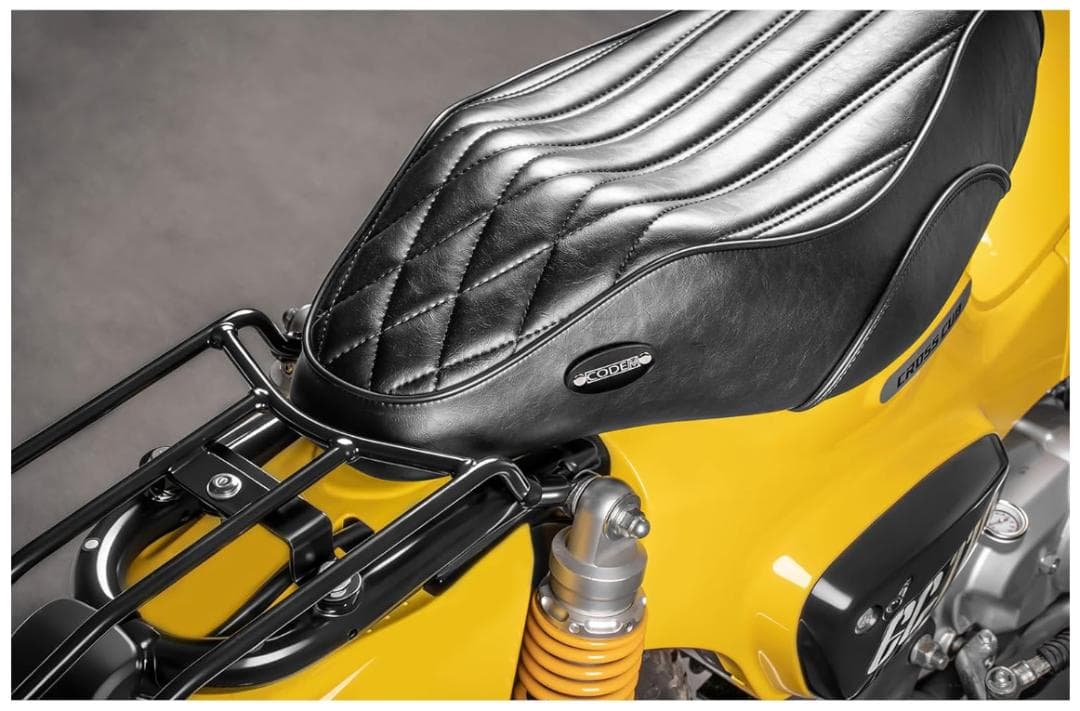 CODEM バイクシート クロス・スーパーカブ 高反発ウレタン内蔵長さ55cm