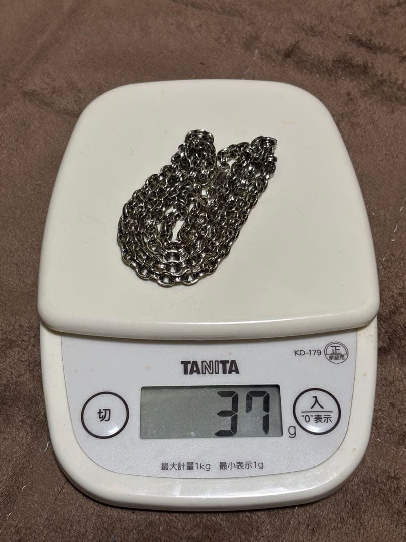 925シルバー ペーパーチェーンネックレス