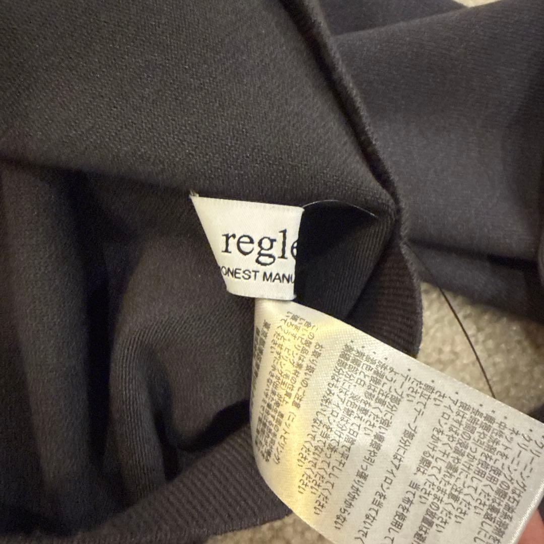regleam // ベーシックショートカーディガン、チャコールグレー