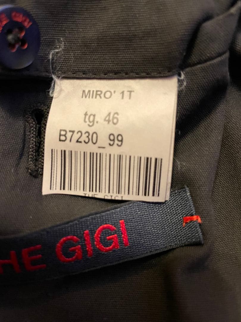 極美品 定価9万 THE GIGI MIRO コットンジャケット 46 黒 春夏
