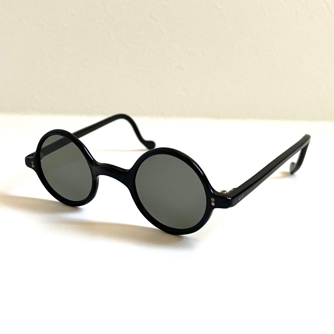 40s frame france フレームフランス ラウンド サングラス 黒