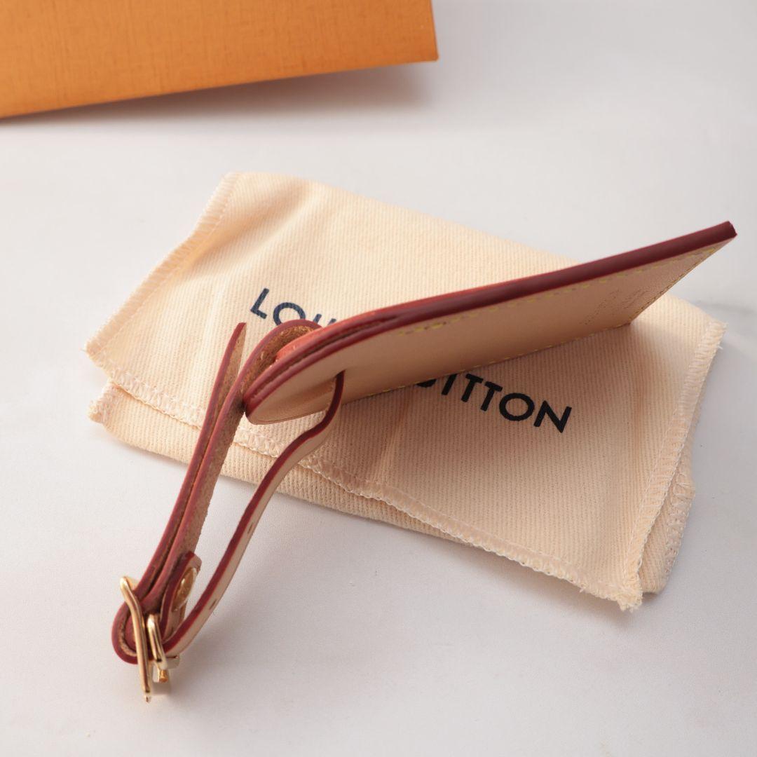 未使用 ルイヴィトン LOUIS VUITTON レザー ネームタグ 非売品