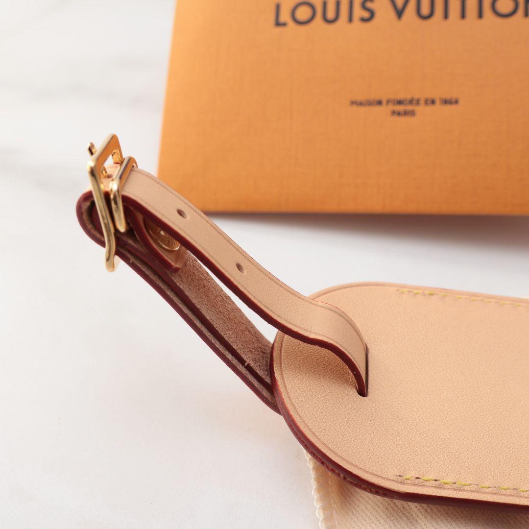 未使用 ルイヴィトン LOUIS VUITTON レザー ネームタグ 非売品