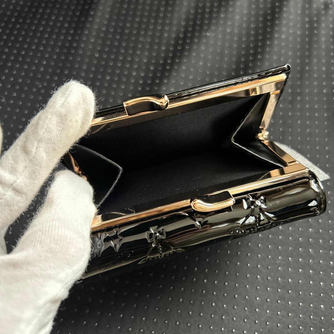 Vivienne Westwood 三つ折り財布　エナメル　黒