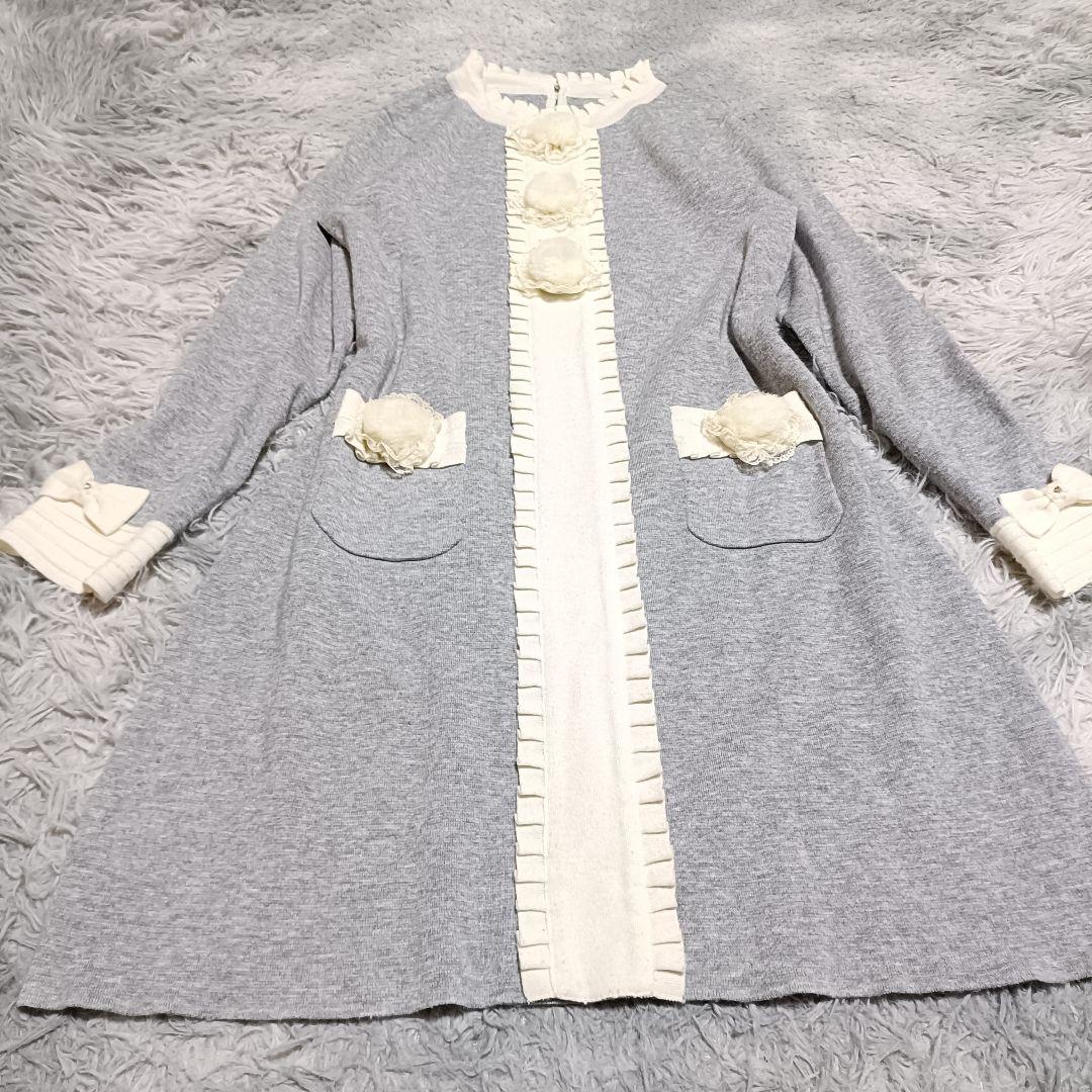 スーパービューティー ワンピース 大きいサイズ XL リボン 花 可愛い♡