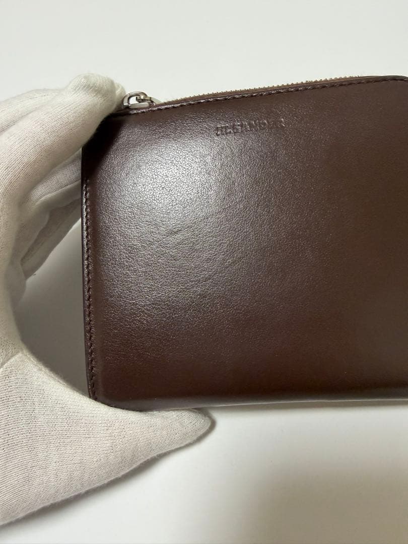 き*ち様 JIL SANDER ブラウンレザー L字 財布