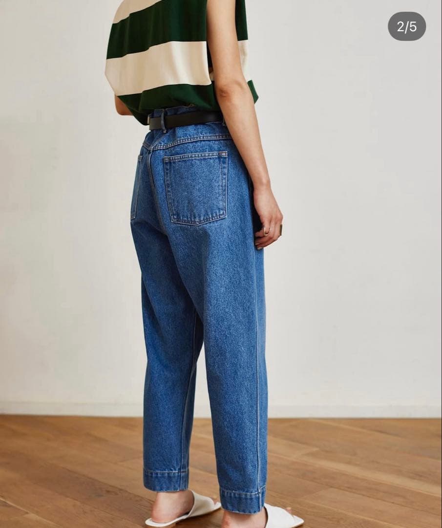 pheeny ストレートデニム ブルー即完売