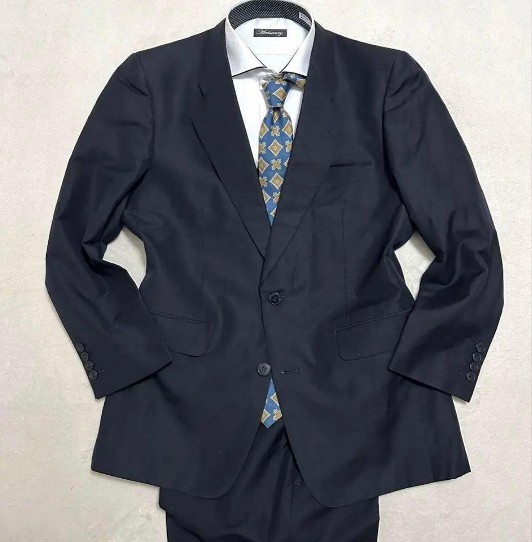 【美品】Christian Dior ディオール スーツ 麻混 AB4 M相当