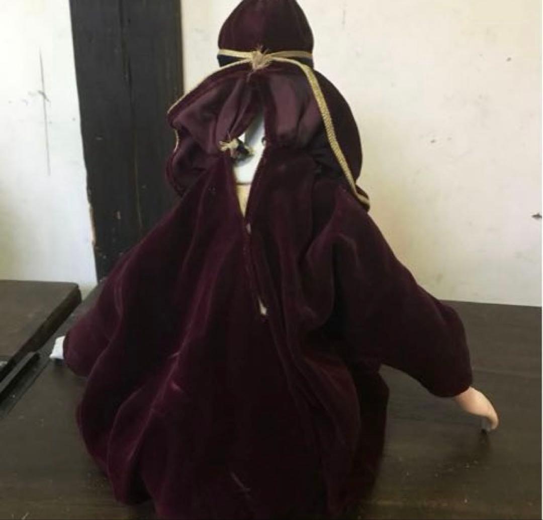 美品　希少　ビスクドール　ピエロ　人形　欠けなく良品　大きめサイズ　ビンテージ