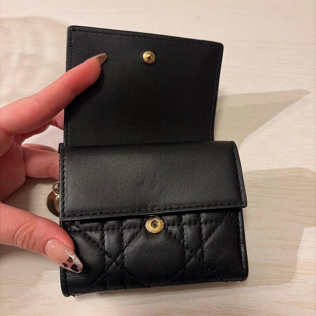 y.kChristian Dior 3つ折り財布 ブラック