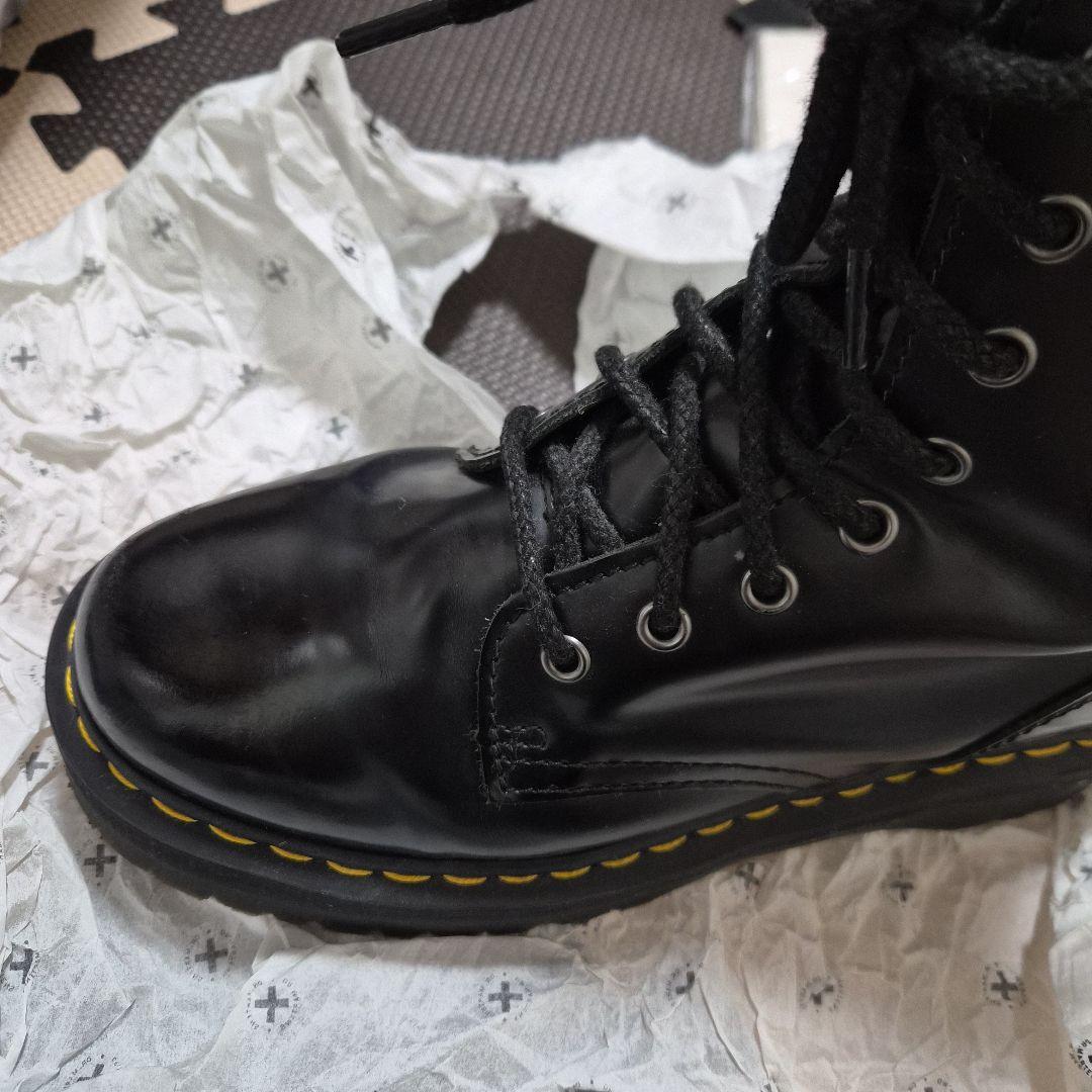 【Dr.Martens】ドクターマーチン 8ホール　厚底ブーツ　ブラック