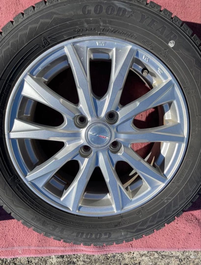 ✨塩原✨185/60R15 スタッドレス✨アルミ付✨３本✨グッドイヤー