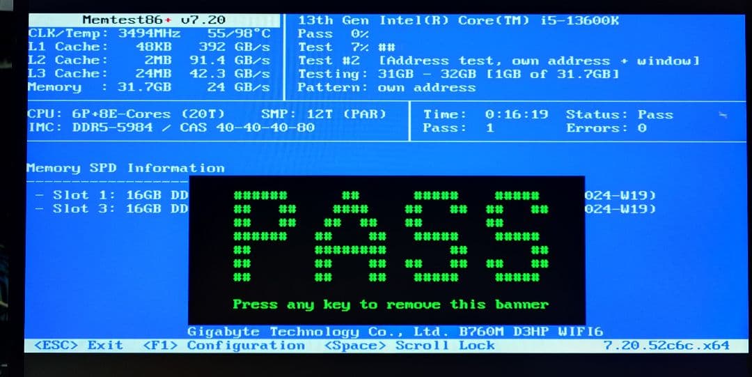 Crucial DDR5 Pro 6000 16GB×2 32GB 動作確認済1