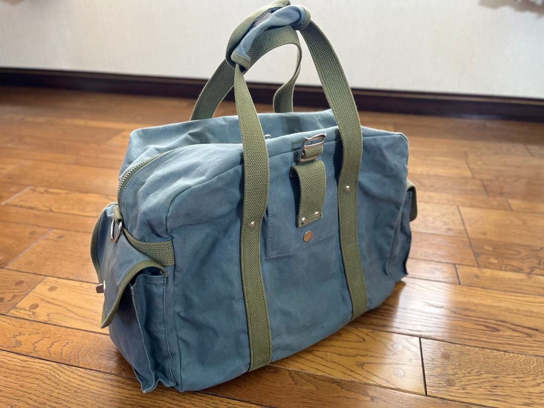 一澤帆布 厚手生地キャンバスボストンバッグ