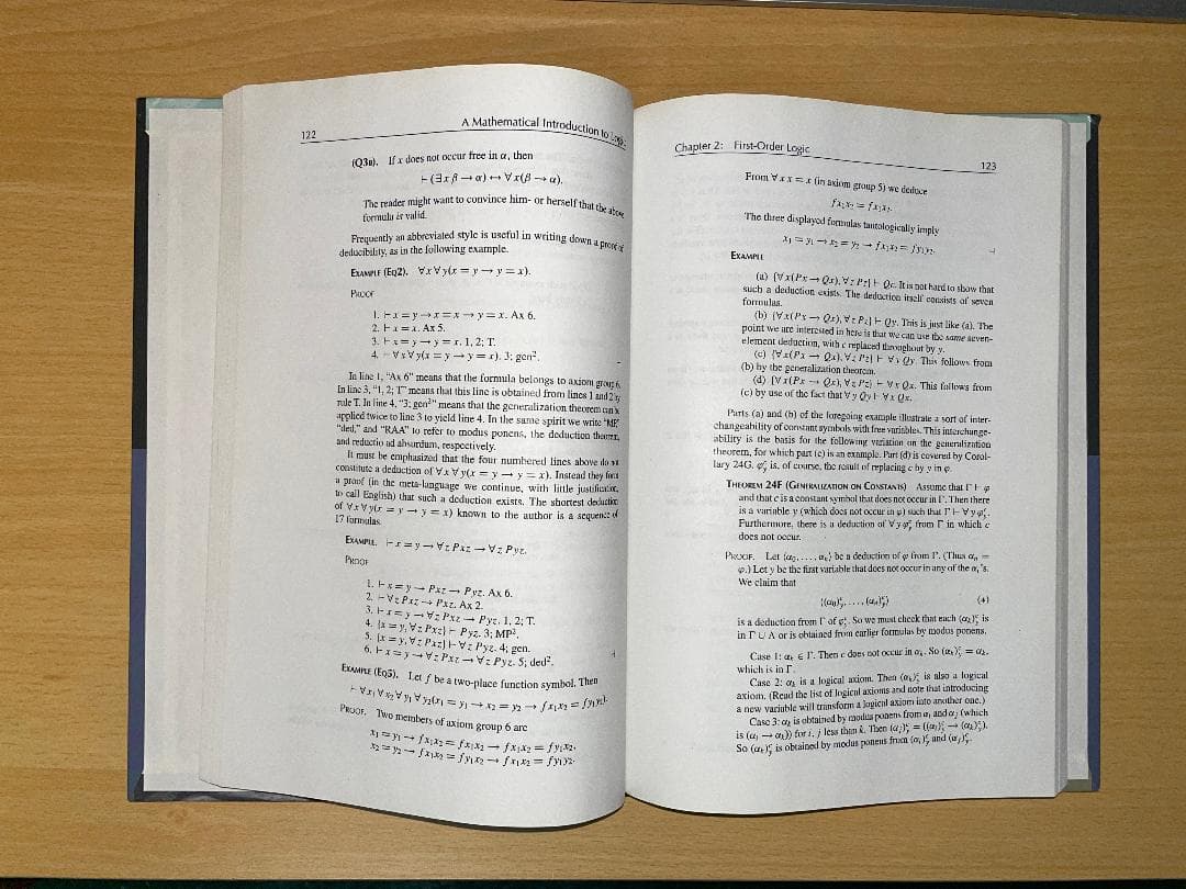 数理論理学 A Mathematical Intro to Logic 洋書