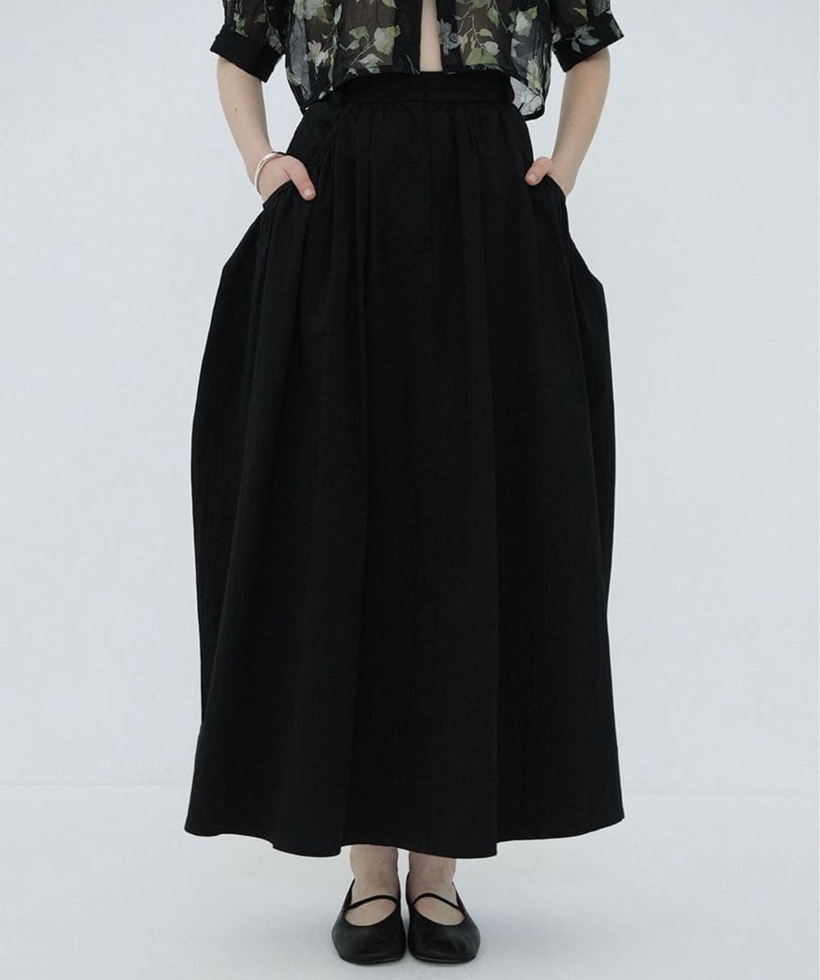 CLANE VOLUME DOME SKIRT ブラック 1
