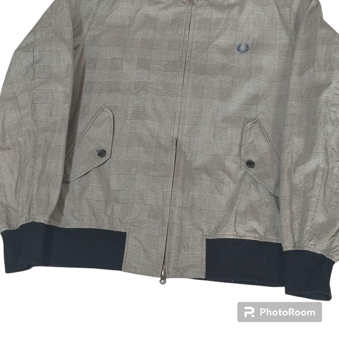フレッドペリー FRED PERRY グレンチェック ブルゾン 短丈 ジャケット