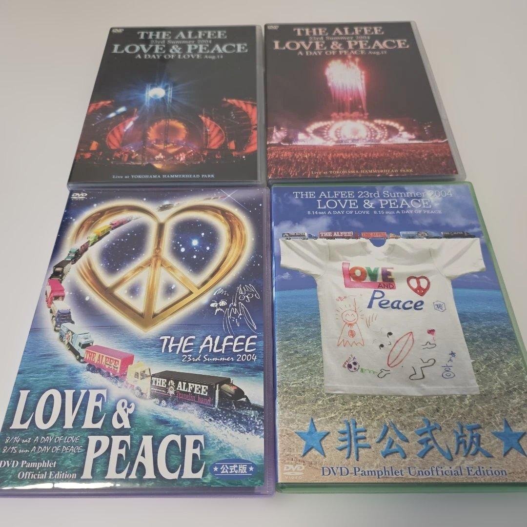 LOVE&PEACE THE ALFEE アルフィー DVD4枚セット