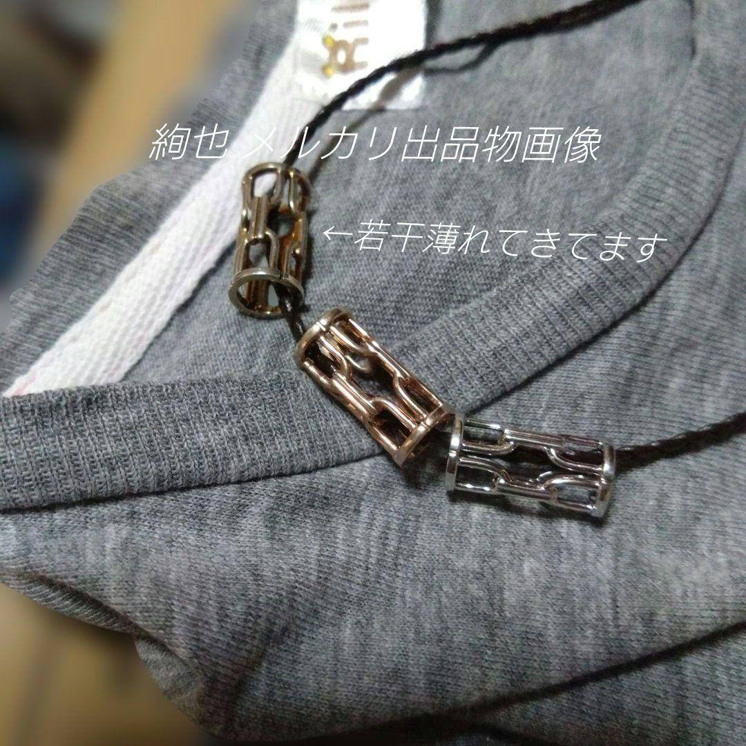 CELINE セリーヌ 3連トップ レザー チョーカー シルバー