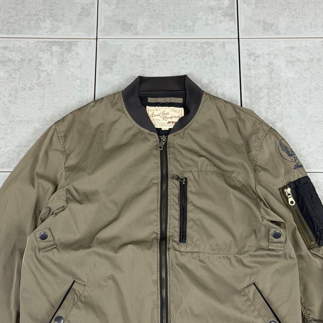 希少 AVIREX TWOTONE JACKET MA-1 airforce