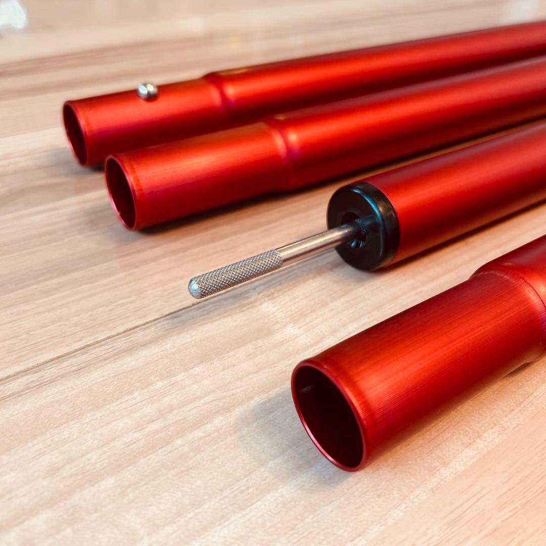 ★良品★スノーピーク　ウイングポール　レッド　280cm 2セット