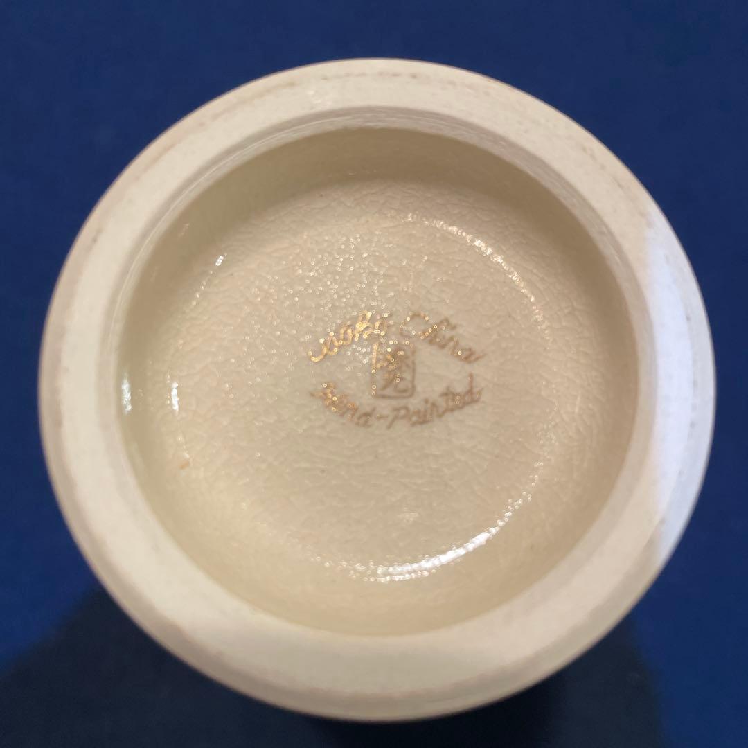 時代物『神戸薩摩』「ハンドペイント」『湊光』花瓶※美品　薩摩焼　花器　花入　飾壷