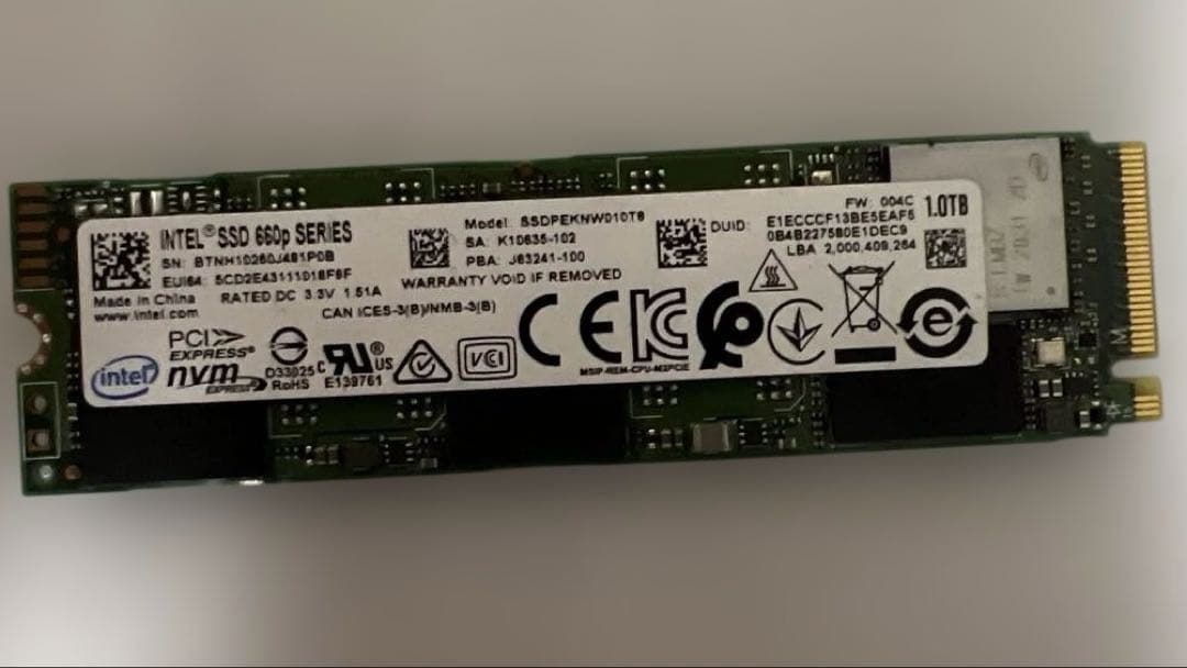 星*海様 PCメモリ12枚、CPU6枚、SSD1TB まとめ