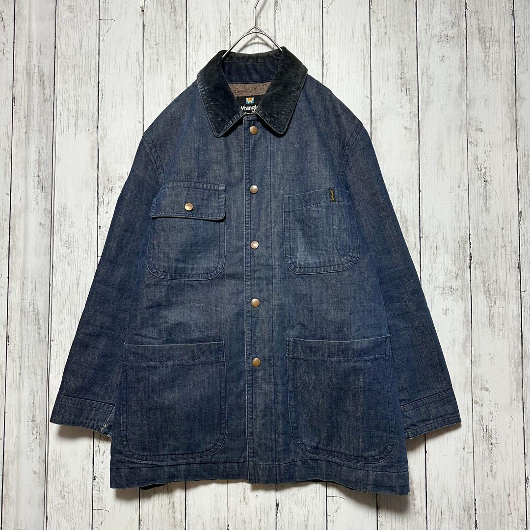 【Wrangler☆ラングラー】カバーオール☆襟コーデュロイ☆裏地ブランケットM